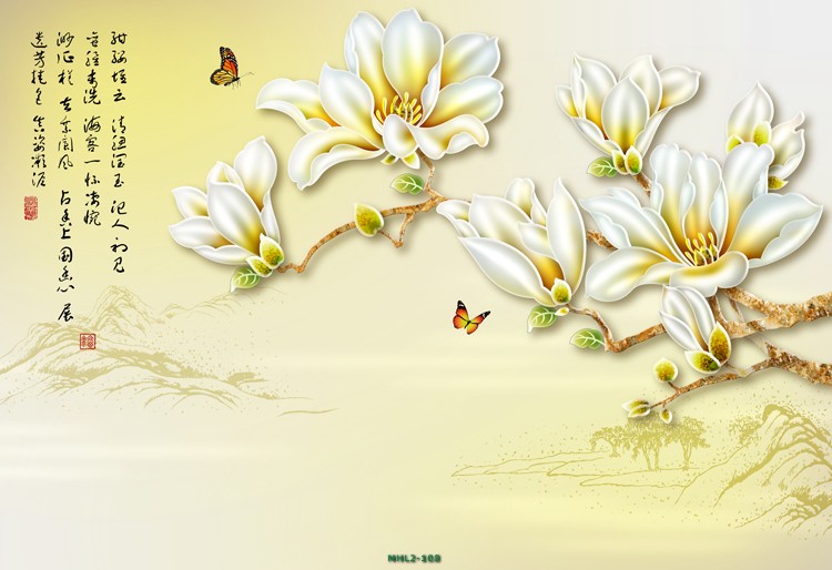 Hoa ngọc lan 3D MHL2-108